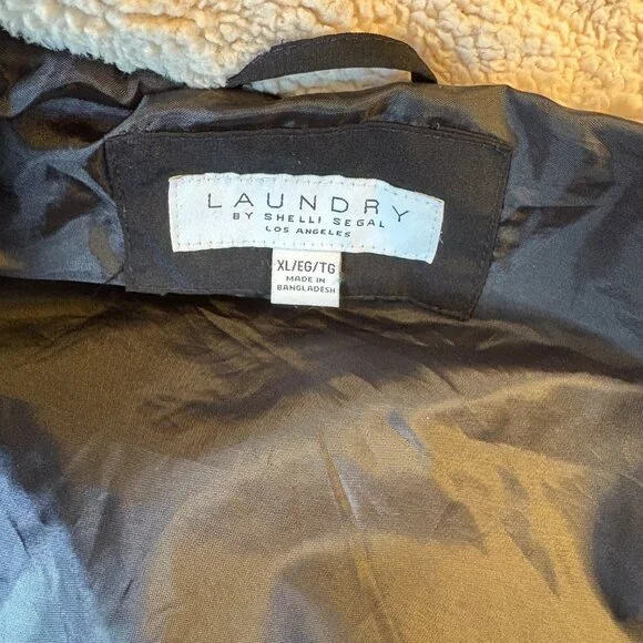 Laundry by Shelli Segal Black Quilted Hooded Women's Coat XL - Picture 10 of 10